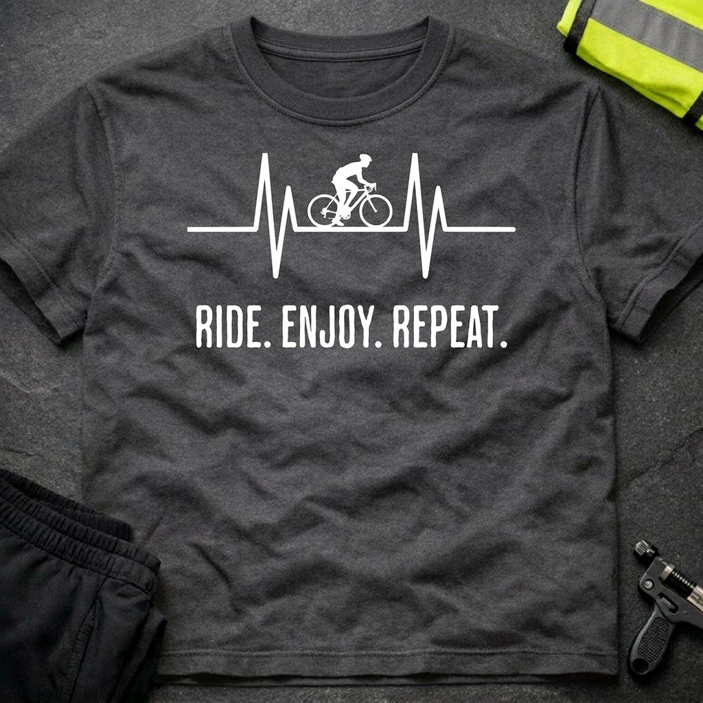 Ride Enjoy Repeat cycling T-Shirt