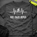 Ride Enjoy Repeat cycling T-Shirt