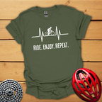 Ride Enjoy Repeat cycling T-Shirt