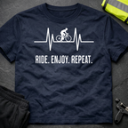 Ride Enjoy Repeat cycling T-Shirt
