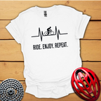 Ride Enjoy Repeat cycling T-Shirt