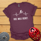 Ride Walk Regret MTB cycling T-Shirt