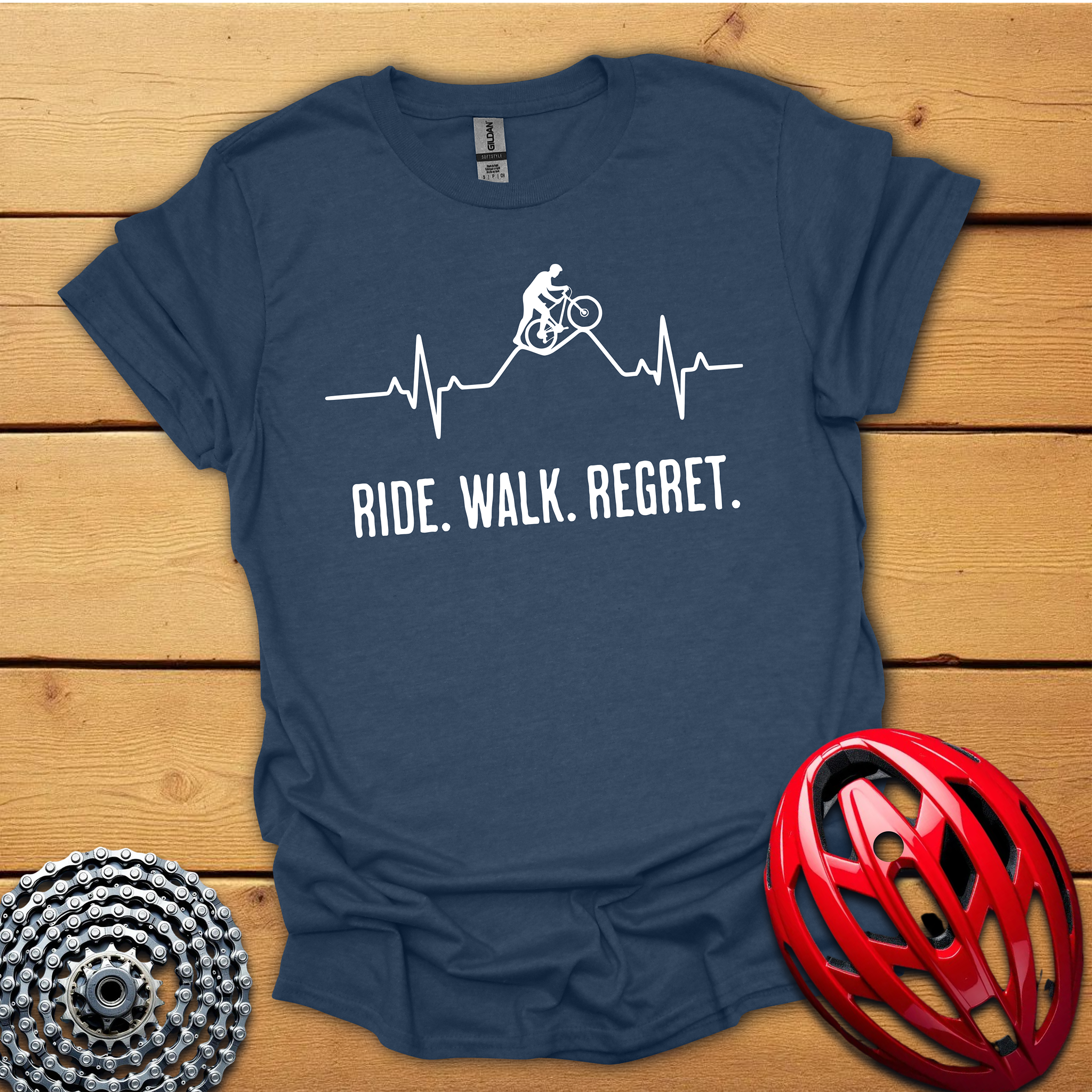 Ride Walk Regret MTB cycling T-Shirt