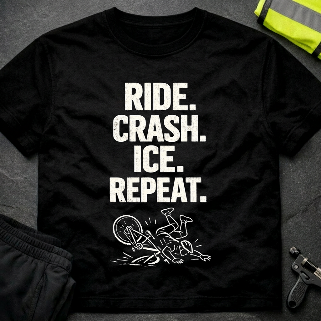 Ride crash ice repeat T-Shirt