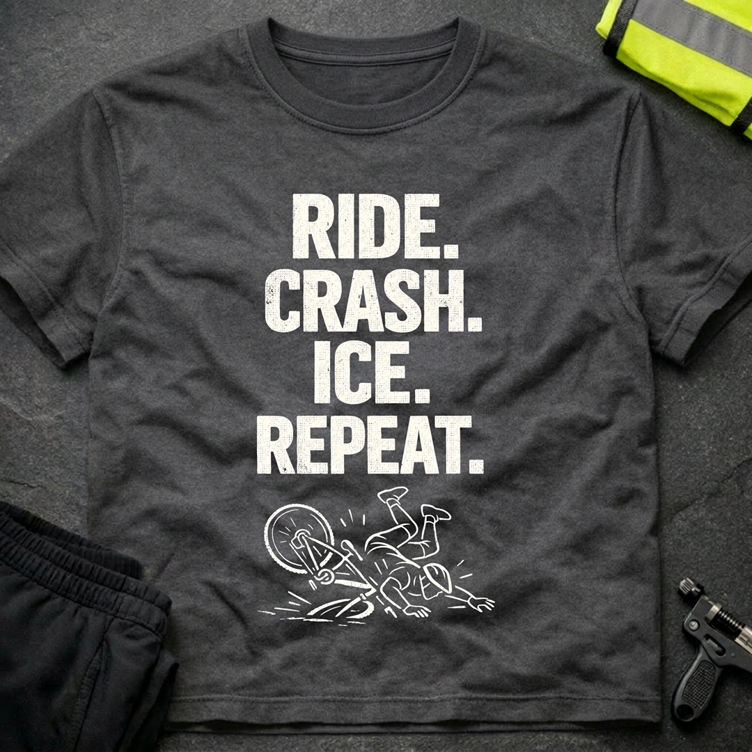 Ride crash ice repeat T-Shirt