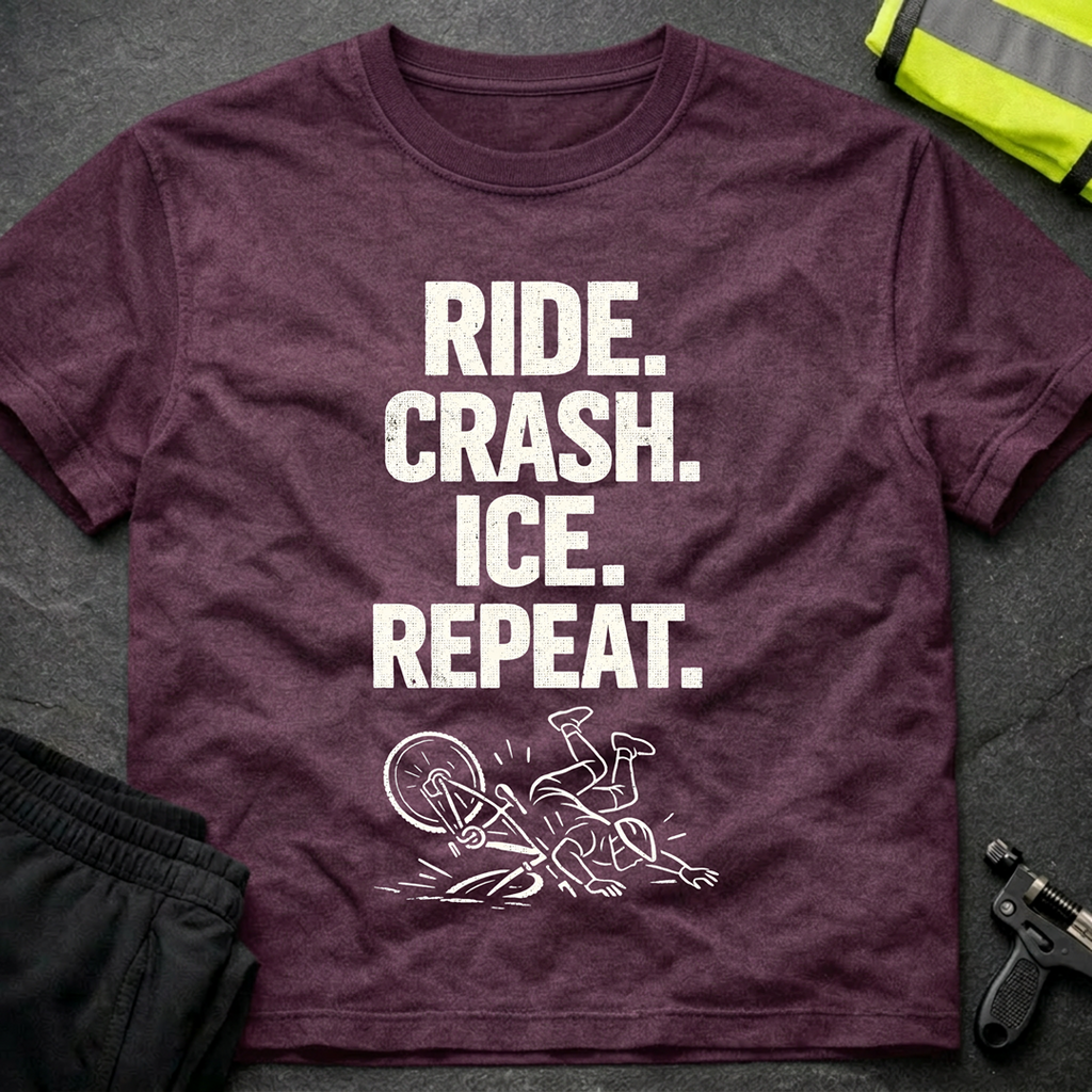 Ride crash ice repeat T-Shirt