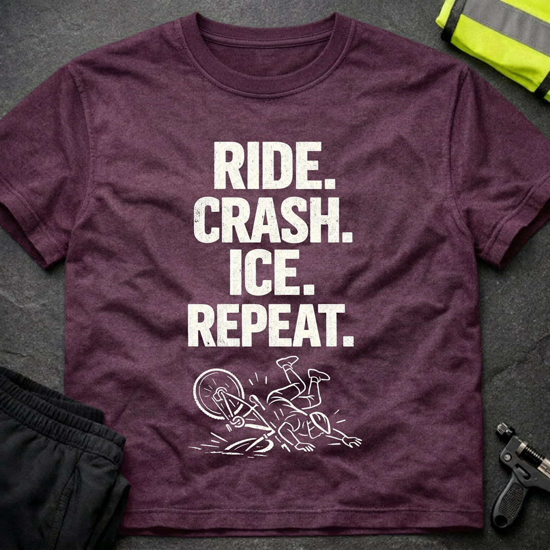Ride crash ice repeat T-Shirt