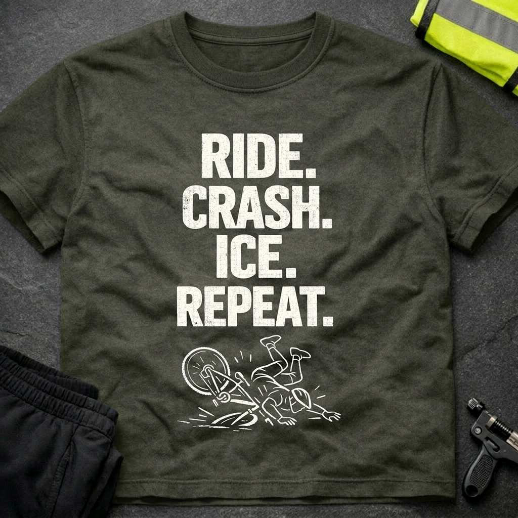 Ride crash ice repeat T-Shirt