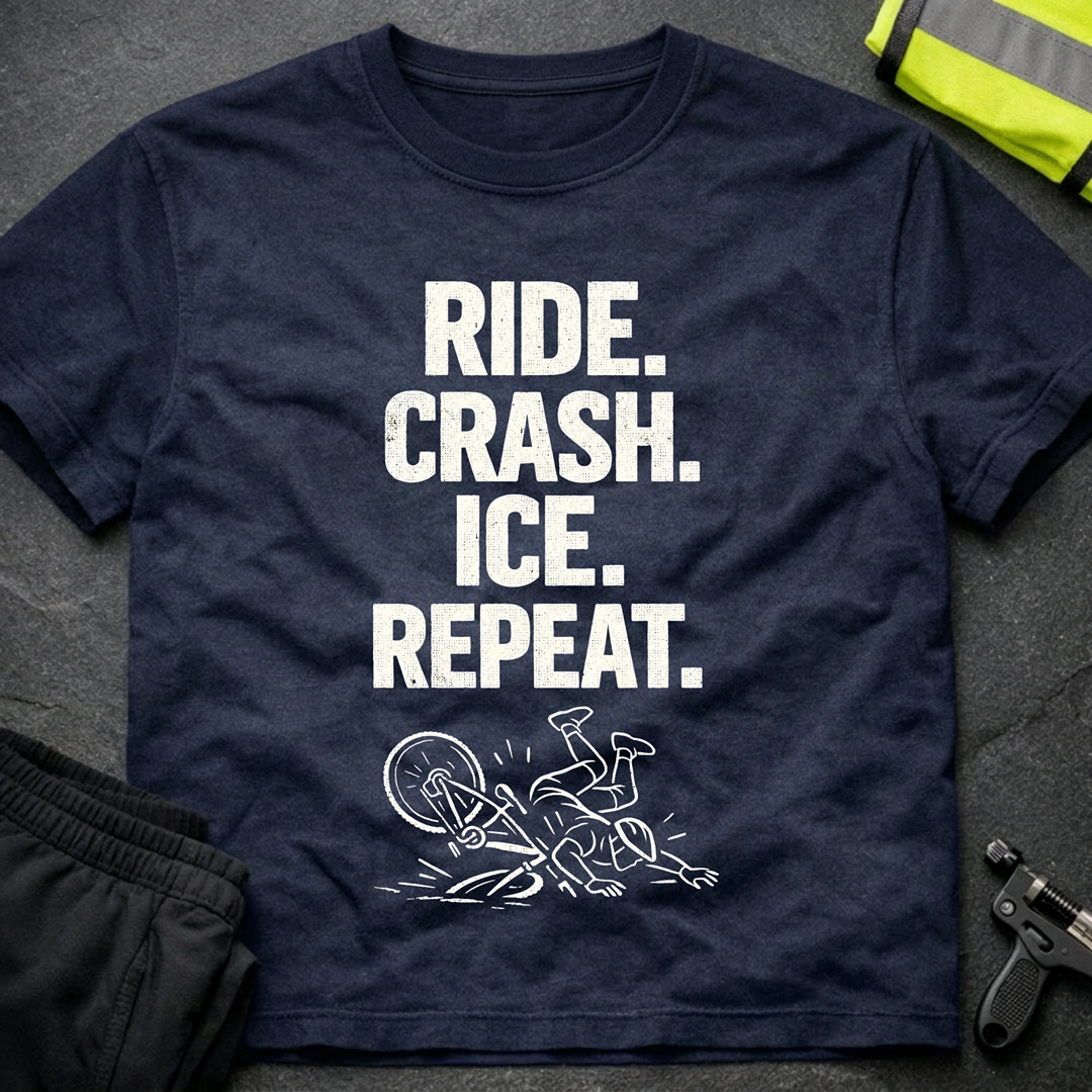 Ride crash ice repeat T-Shirt