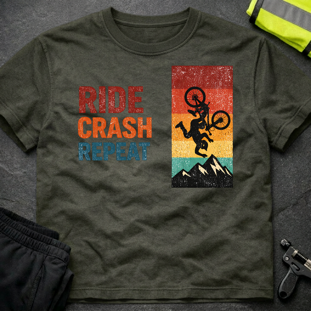 Ride Crash Repeat T-Shirt
