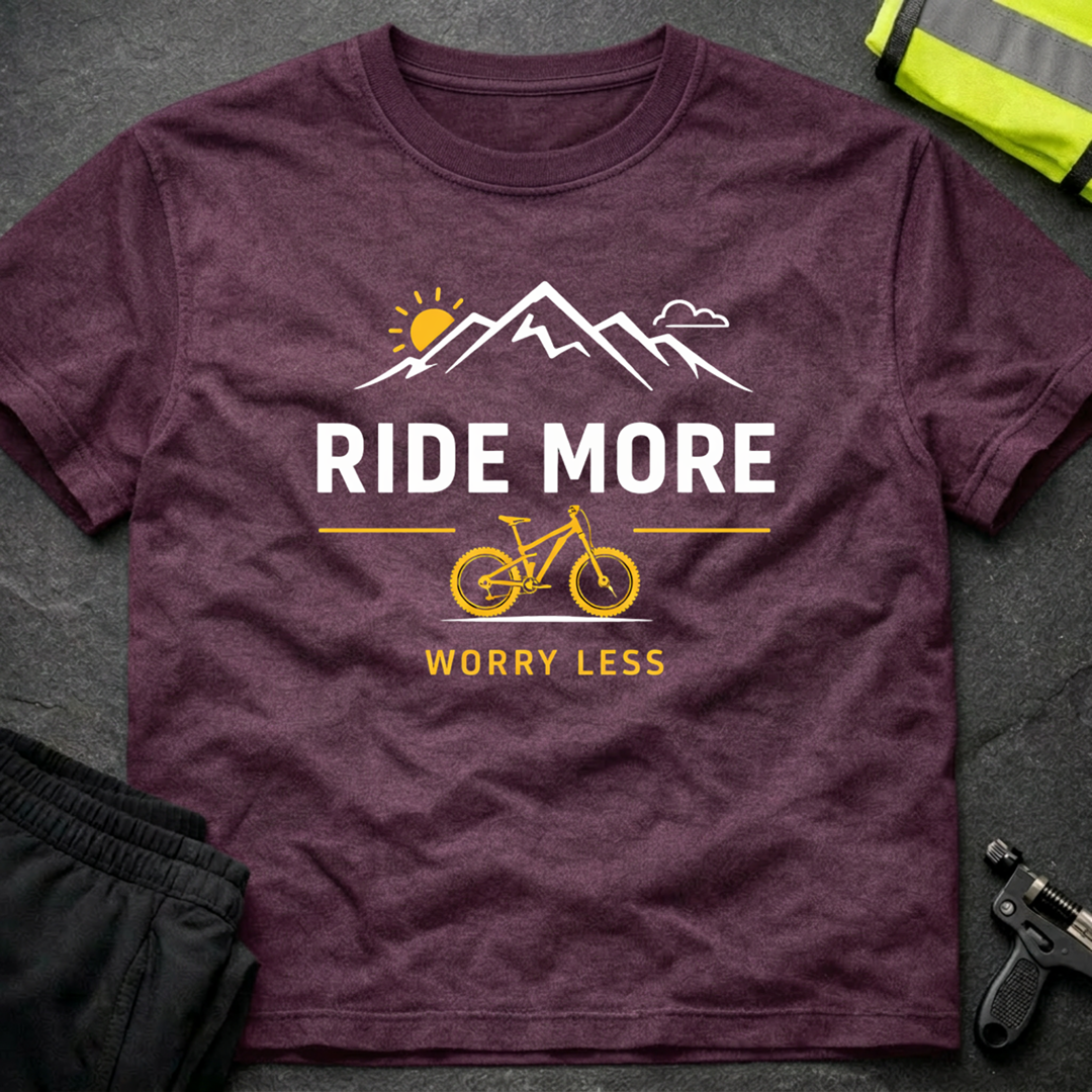 Ride more Worry less T-Shirt