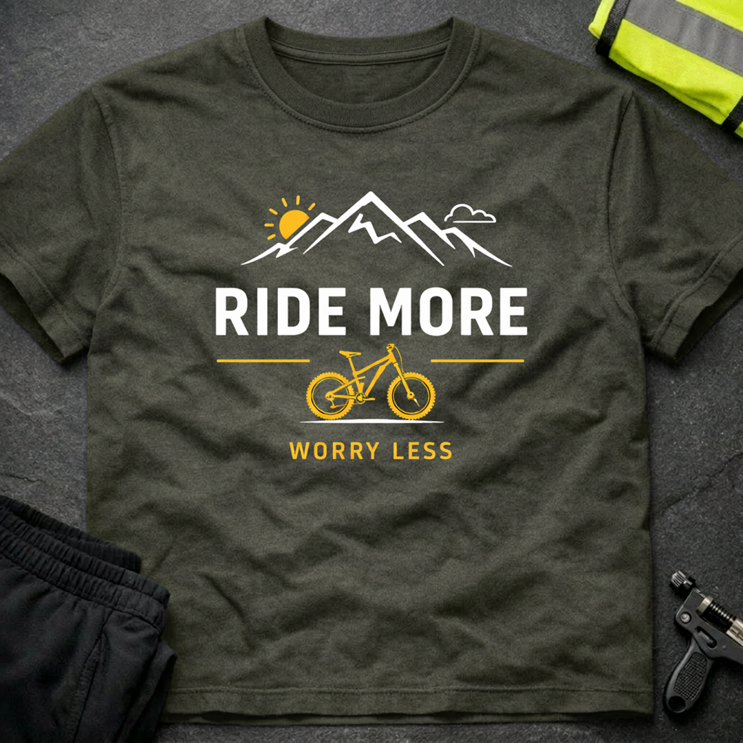 Ride more Worry less T-Shirt