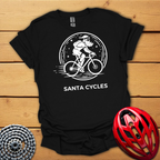 Santa Cycles Christmas cycling T-Shirt