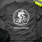 Santa Cycles Christmas cycling T-Shirt