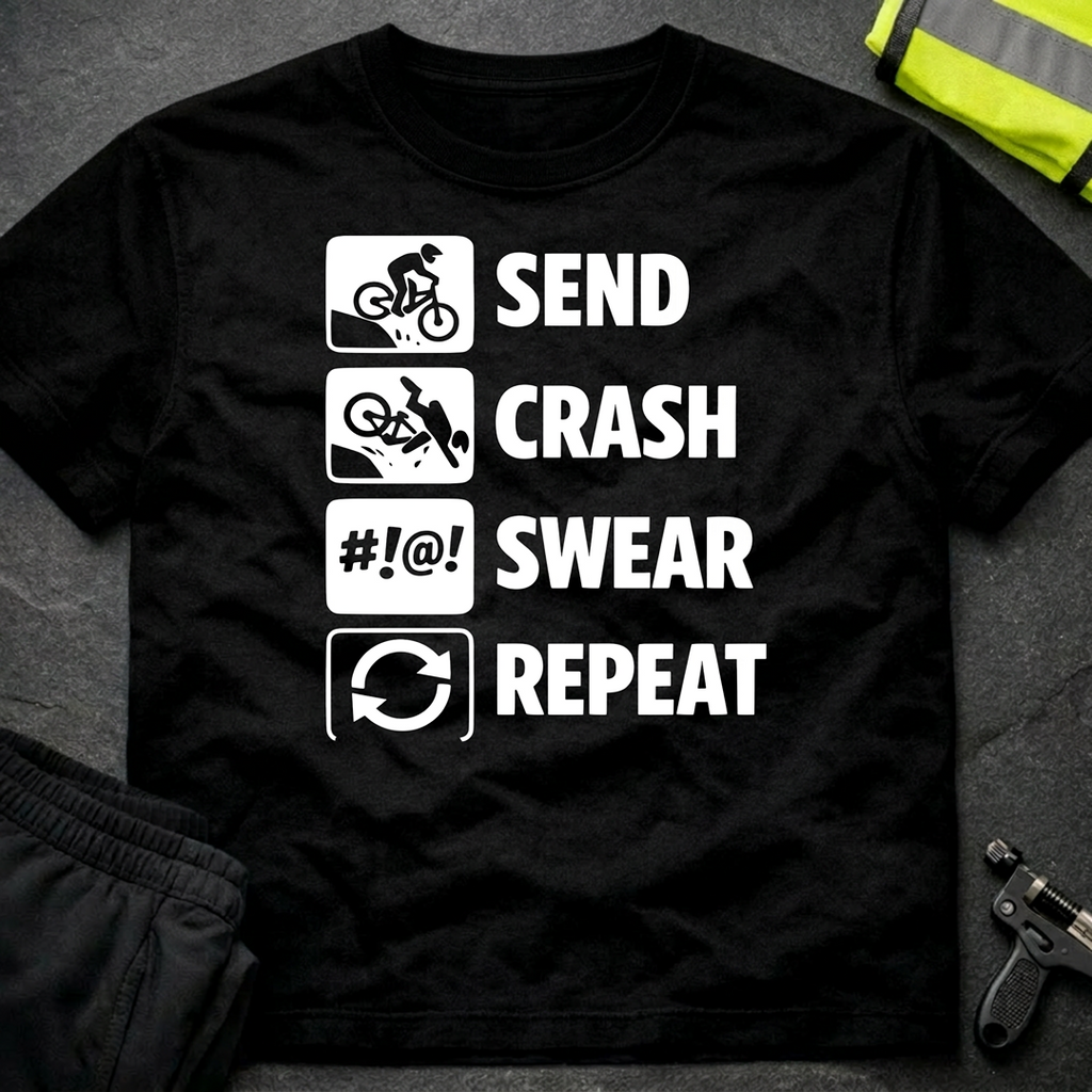 Send Crash Swear Repeat T-Shirt