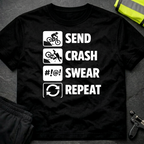 Send Crash Swear Repeat T-Shirt