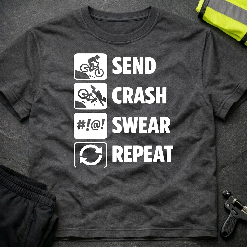 Send Crash Swear Repeat T-Shirt