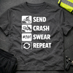 Send Crash Swear Repeat T-Shirt