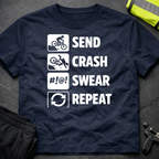 Send Crash Swear Repeat T-Shirt