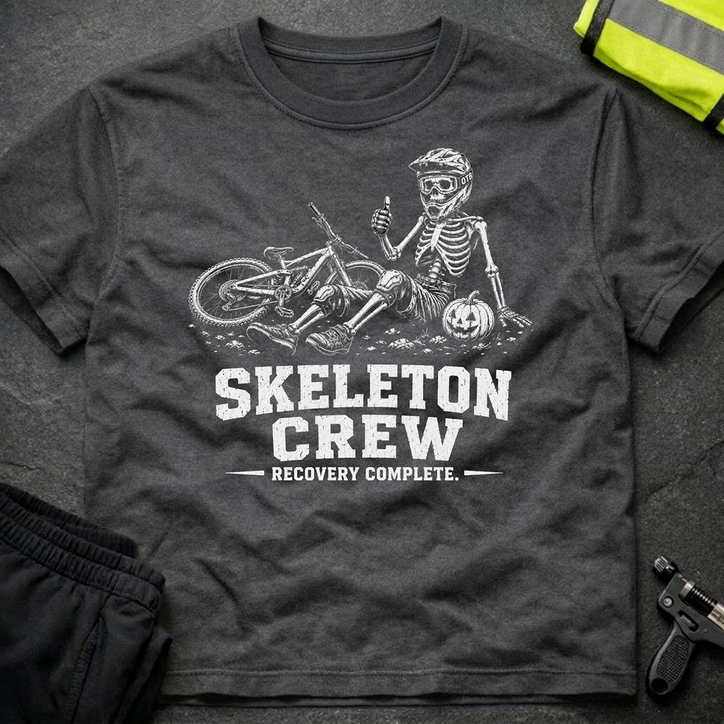 Skeleton Crew bw Halloween T-Shirt