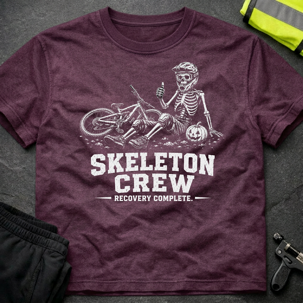 Skeleton Crew bw Halloween T-Shirt