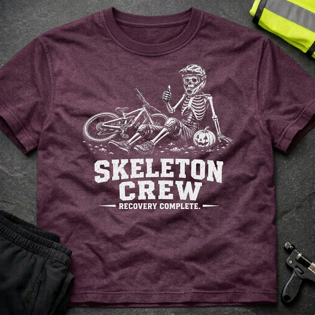 Skeleton Crew bw Halloween T-Shirt