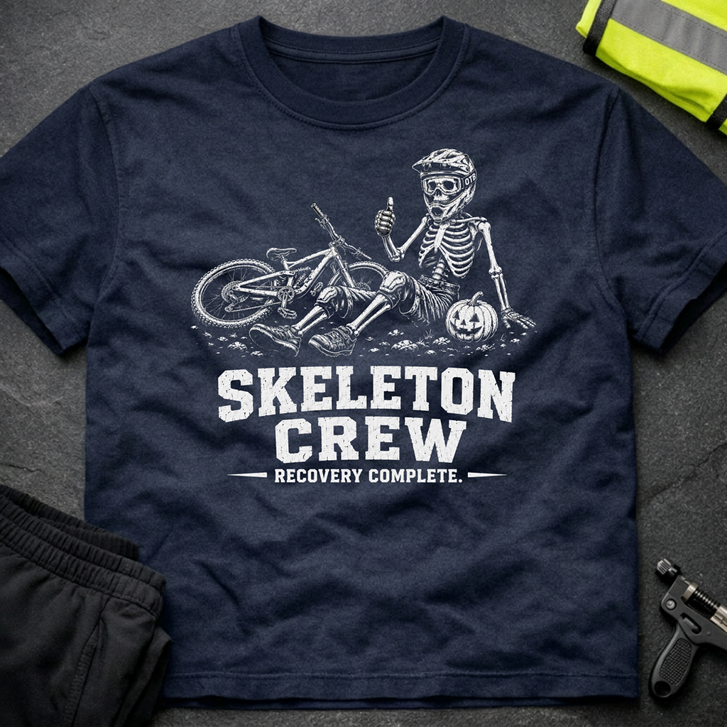 Skeleton Crew bw Halloween T-Shirt