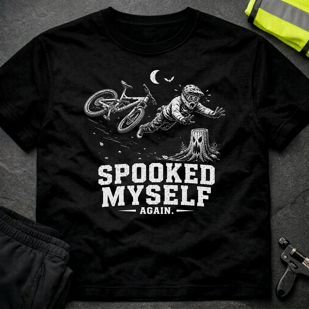Spooked myself bw Halloween T-Shirt