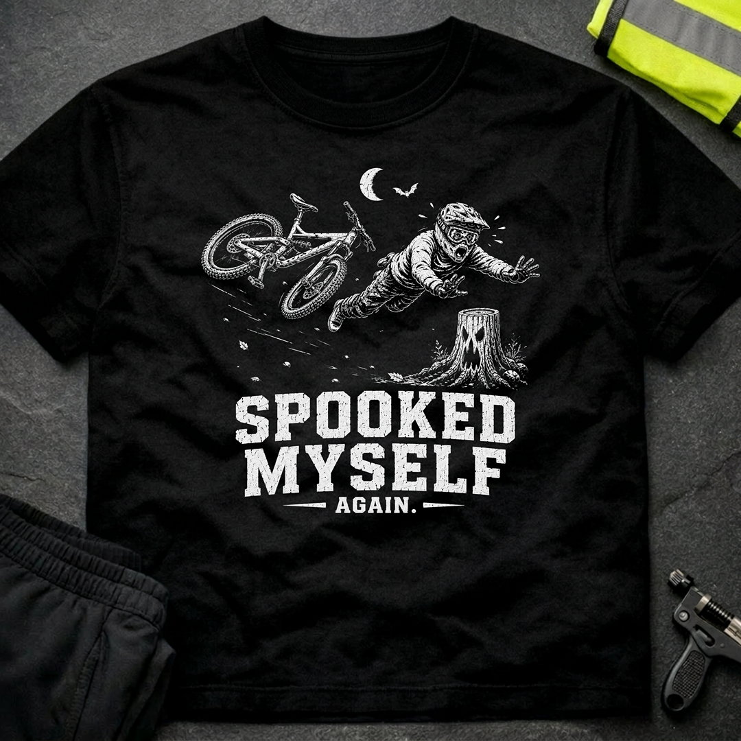 Spooked myself bw Halloween T-Shirt
