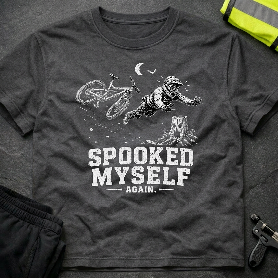 Spooked myself bw Halloween T-Shirt