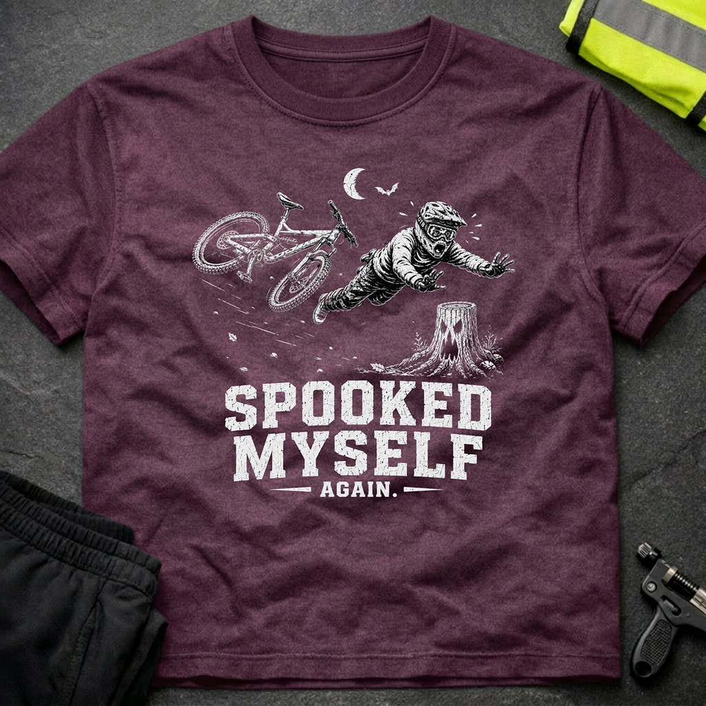 Spooked myself bw Halloween T-Shirt