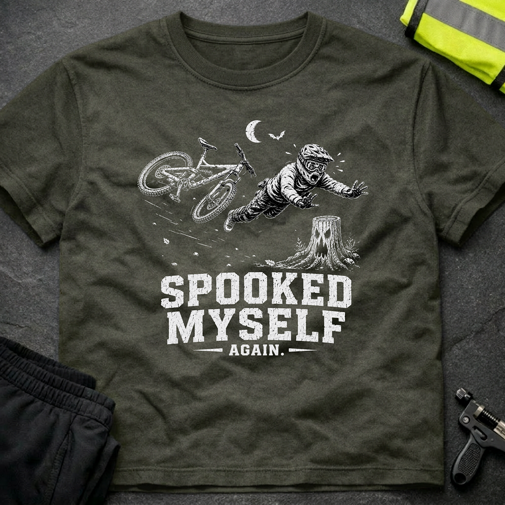 Spooked myself bw Halloween T-Shirt