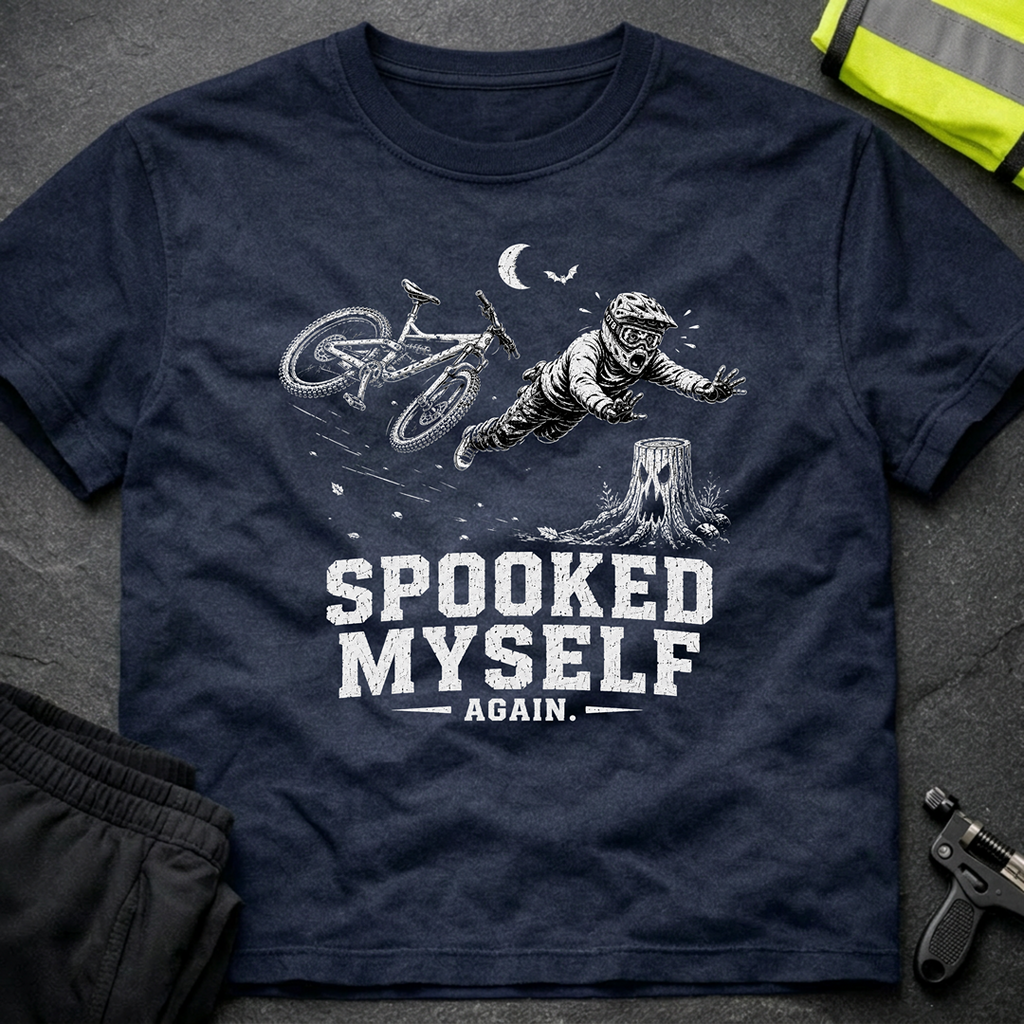 Spooked myself bw Halloween T-Shirt