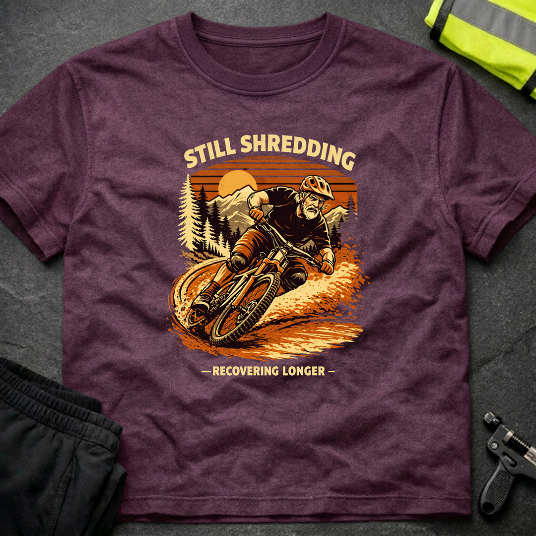 Still shredding Recovering longer T-Shirt