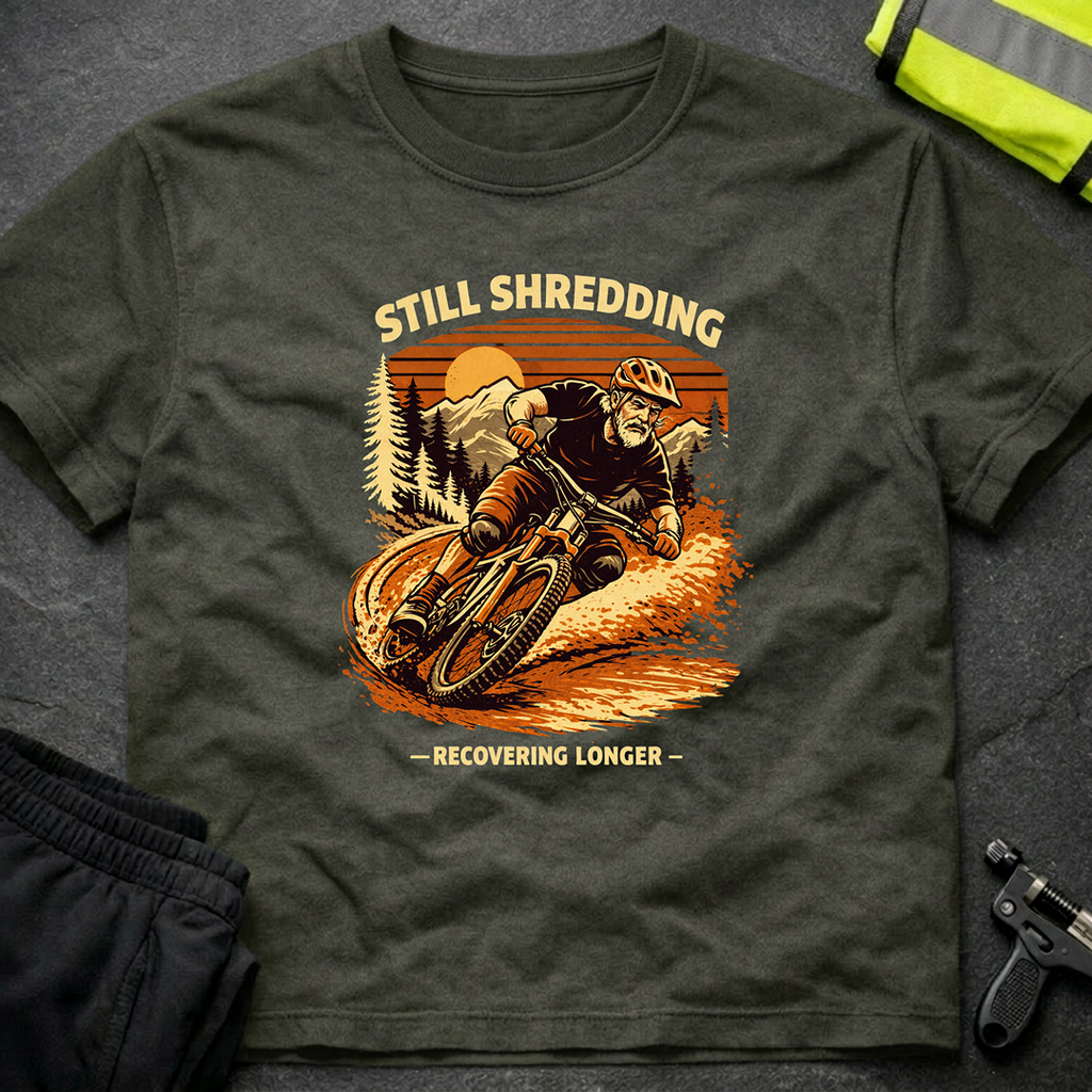 Still shredding Recovering longer T-Shirt