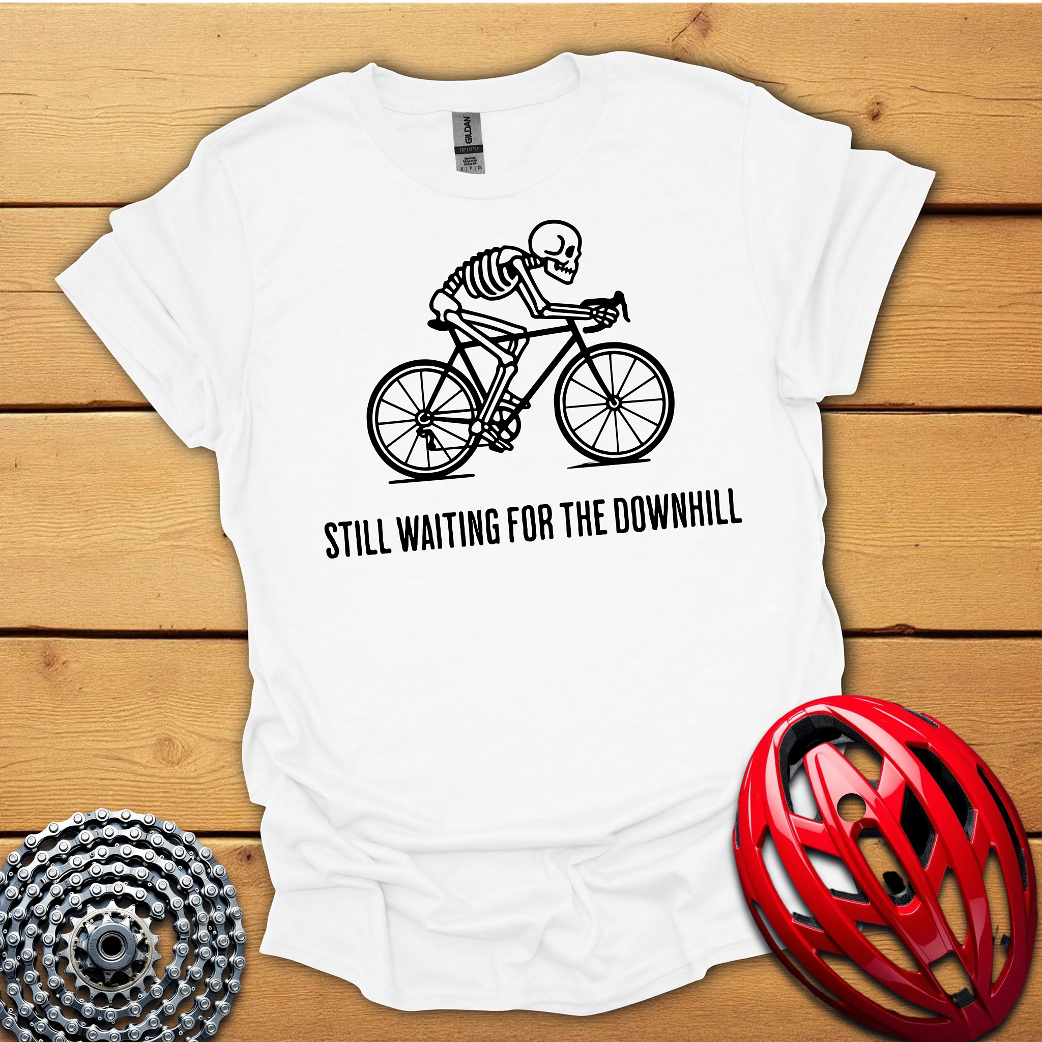 Still waiting for the downhill Cycling T-Shirt