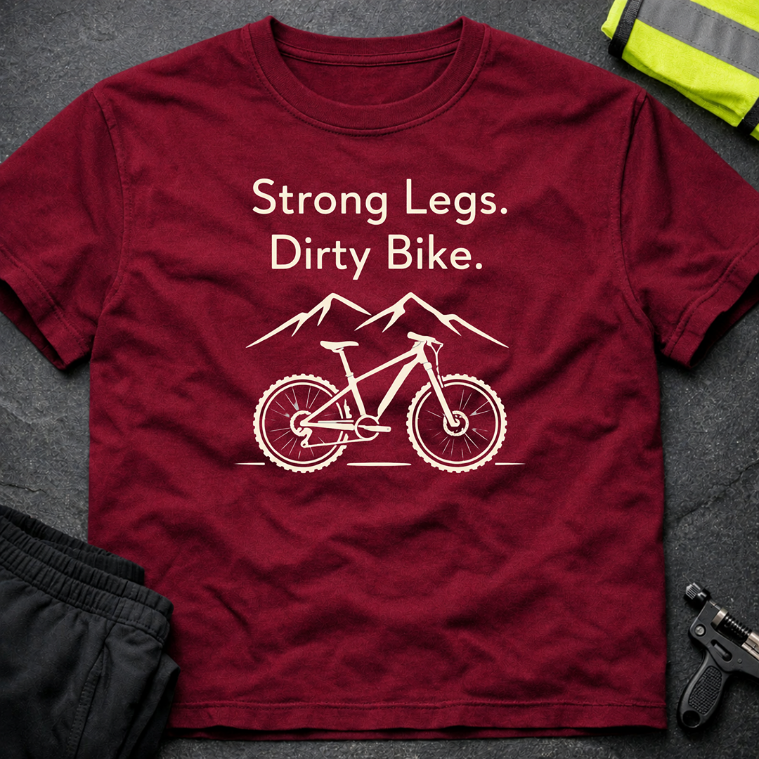 Strong legs, dirty bike T-Shirt