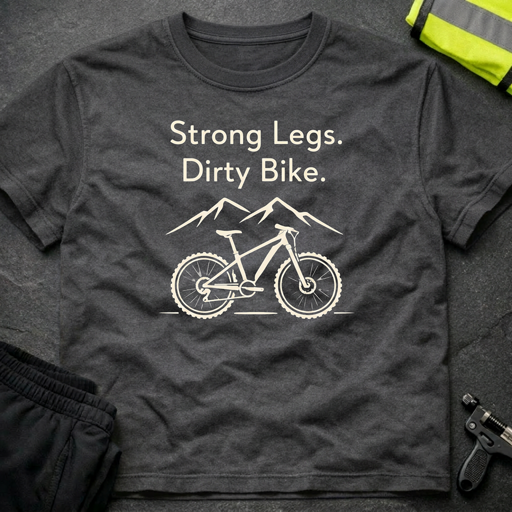 Strong legs, dirty bike T-Shirt