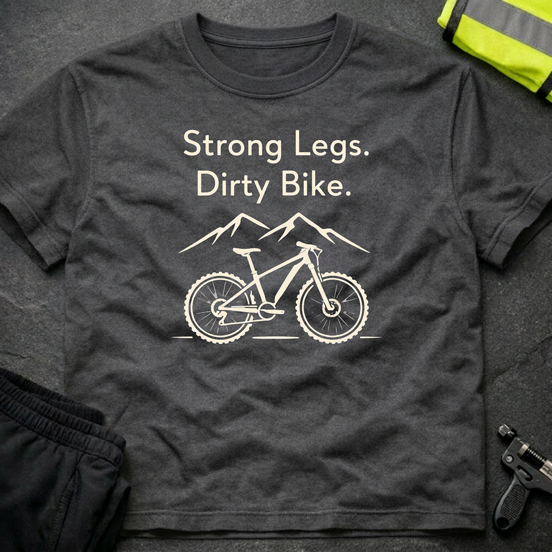 Strong legs, dirty bike T-Shirt