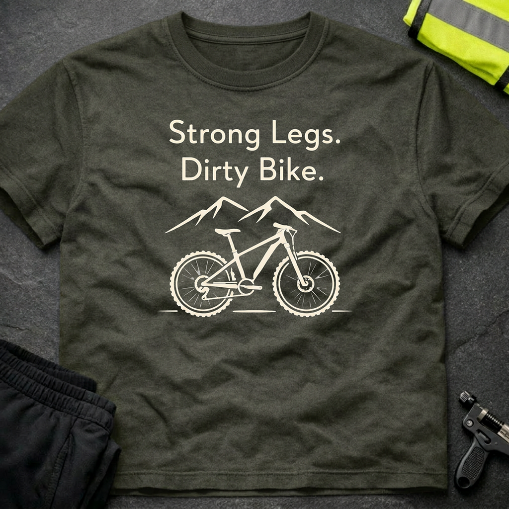 Strong legs, dirty bike T-Shirt