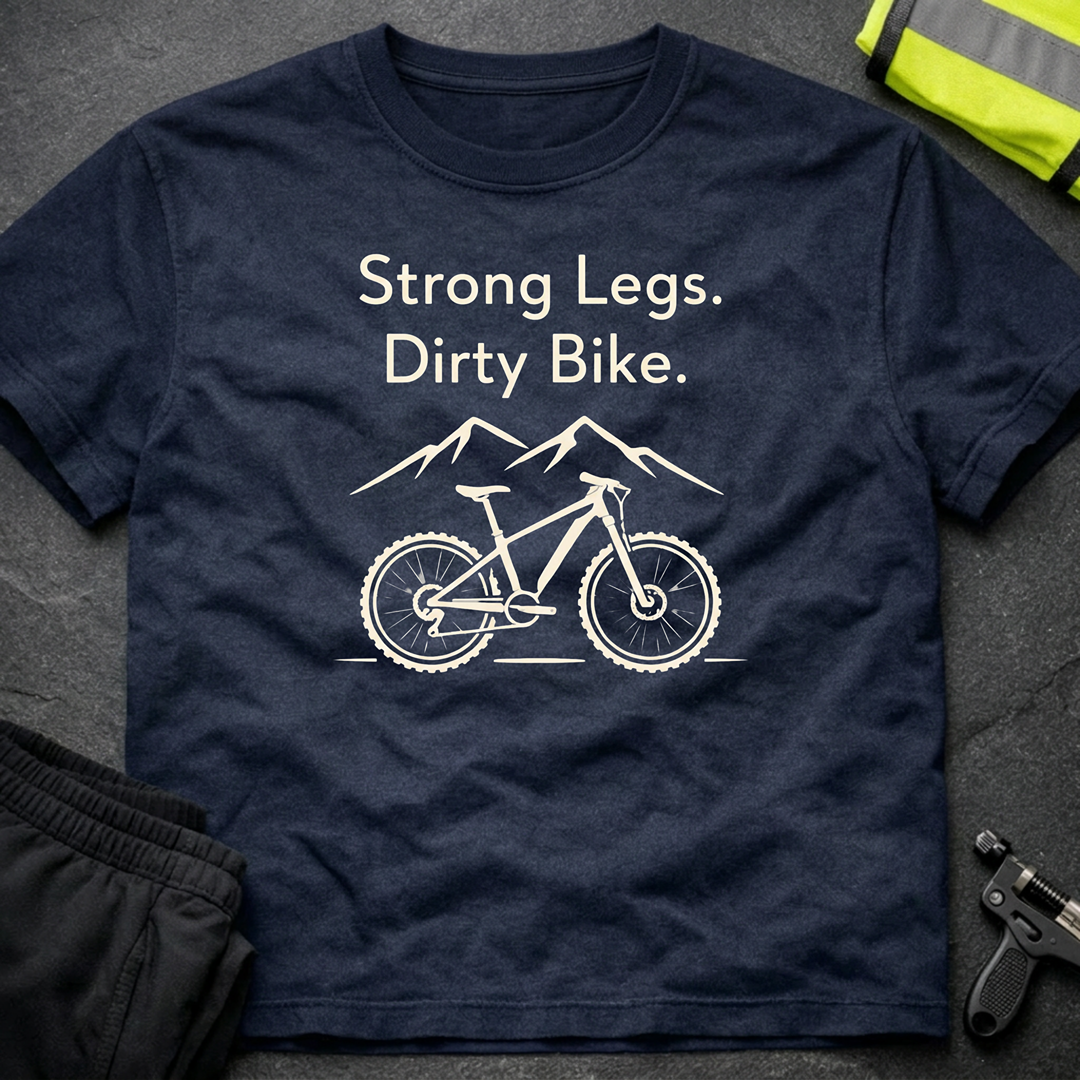 Strong legs, dirty bike T-Shirt