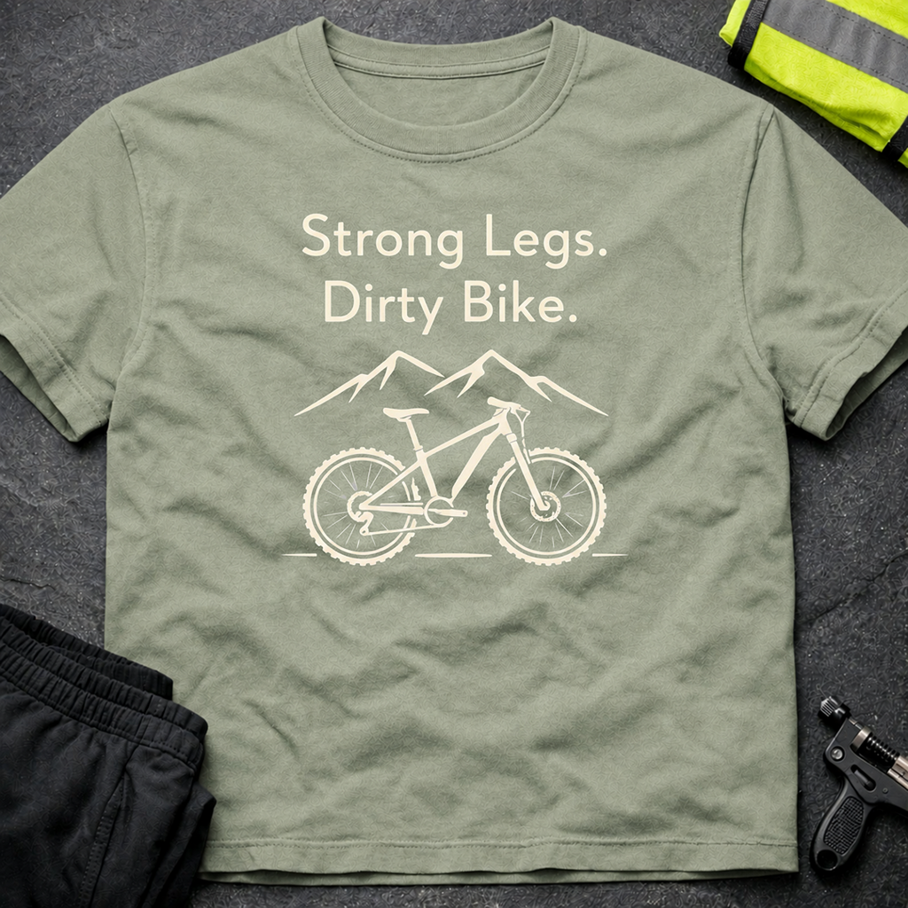 Strong legs, dirty bike T-Shirt