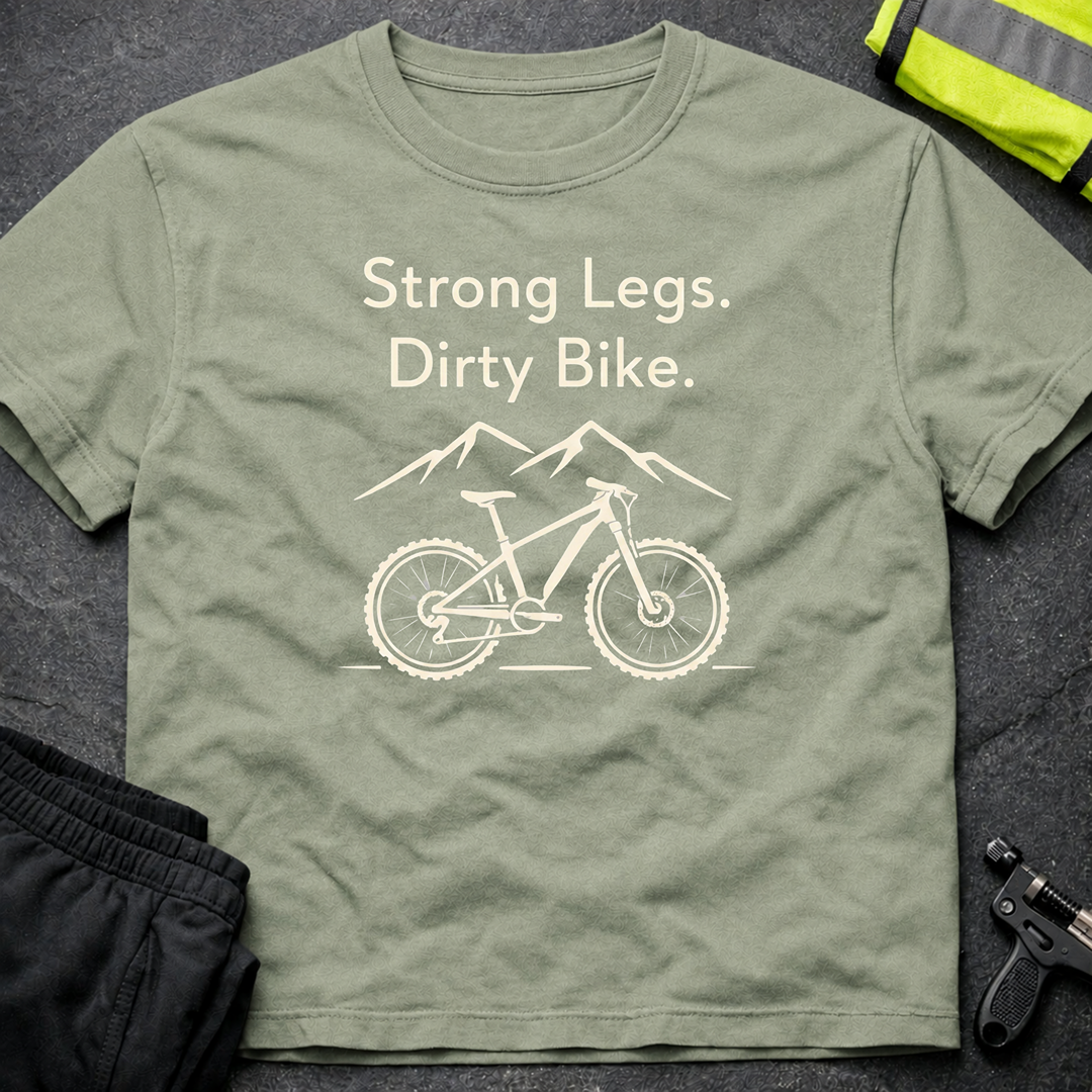 Strong legs, dirty bike T-Shirt