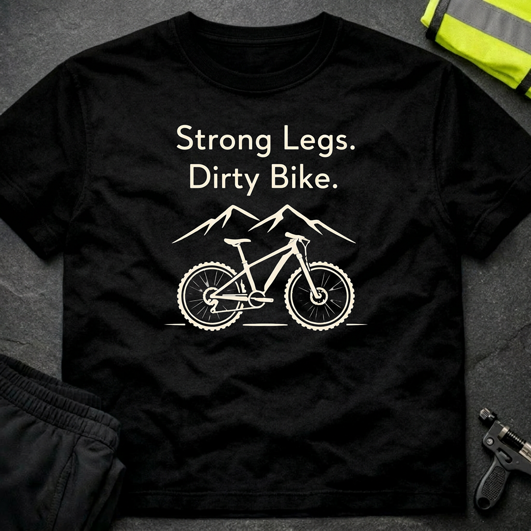 Strong legs, dirty bike T-Shirt