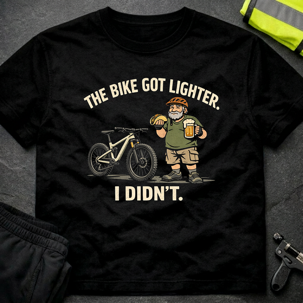 The bike got lighter T-Shirt