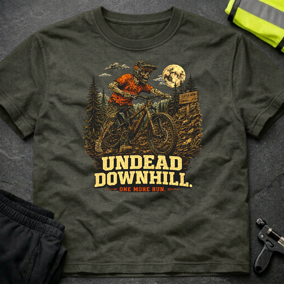 Undead Downhill Halloween T-Shirt