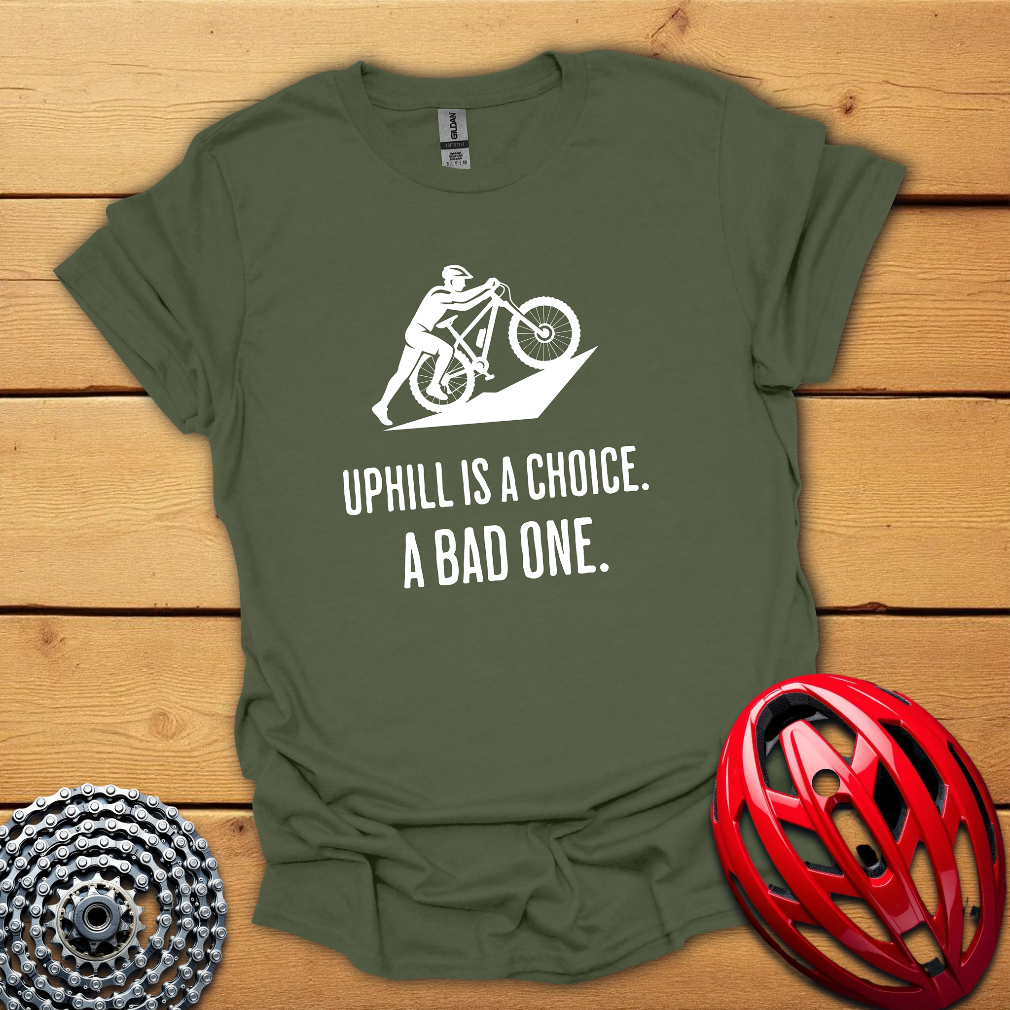 Uphill is a Choice MTB cycling T-Shirt