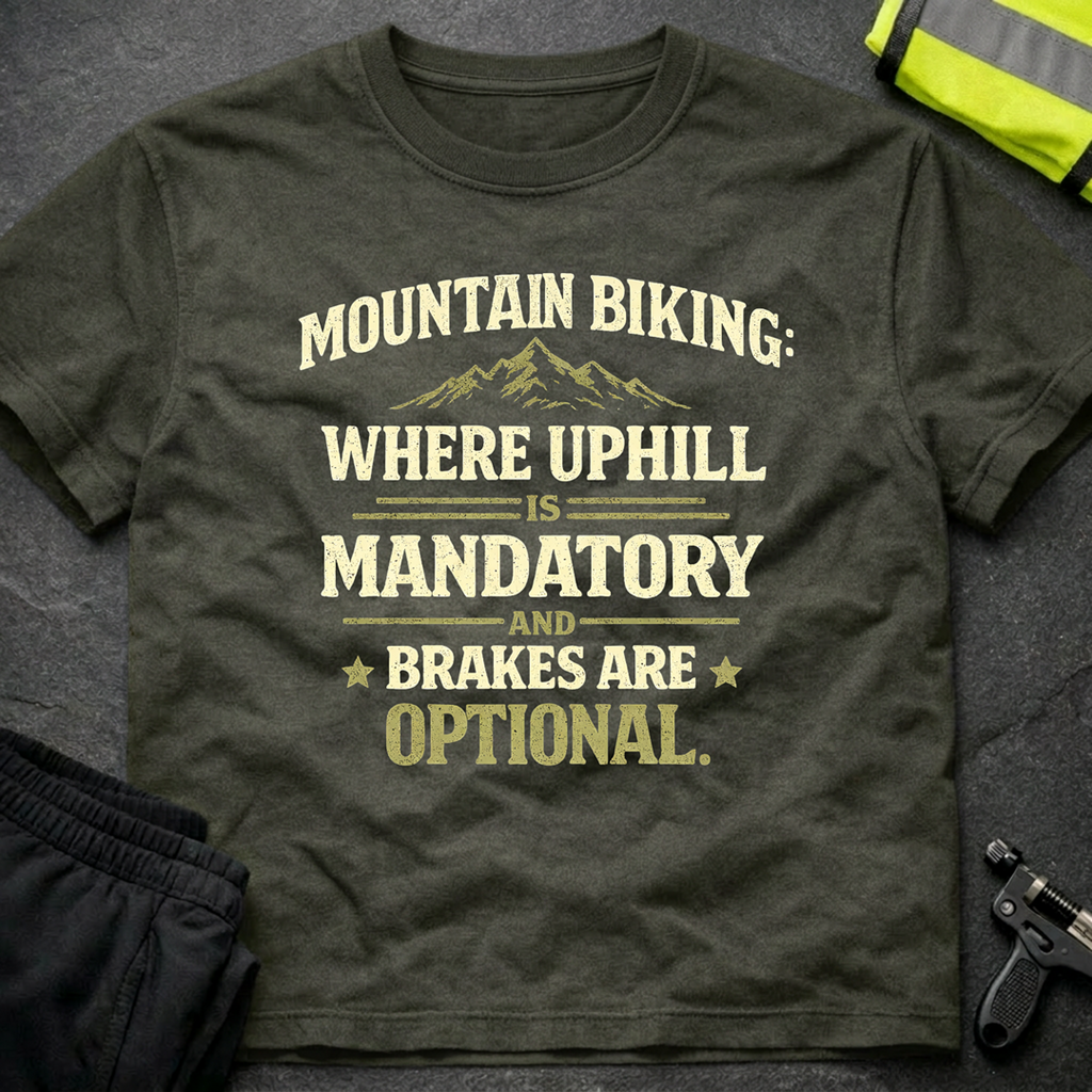 Where uphill is mandatory T-Shirt