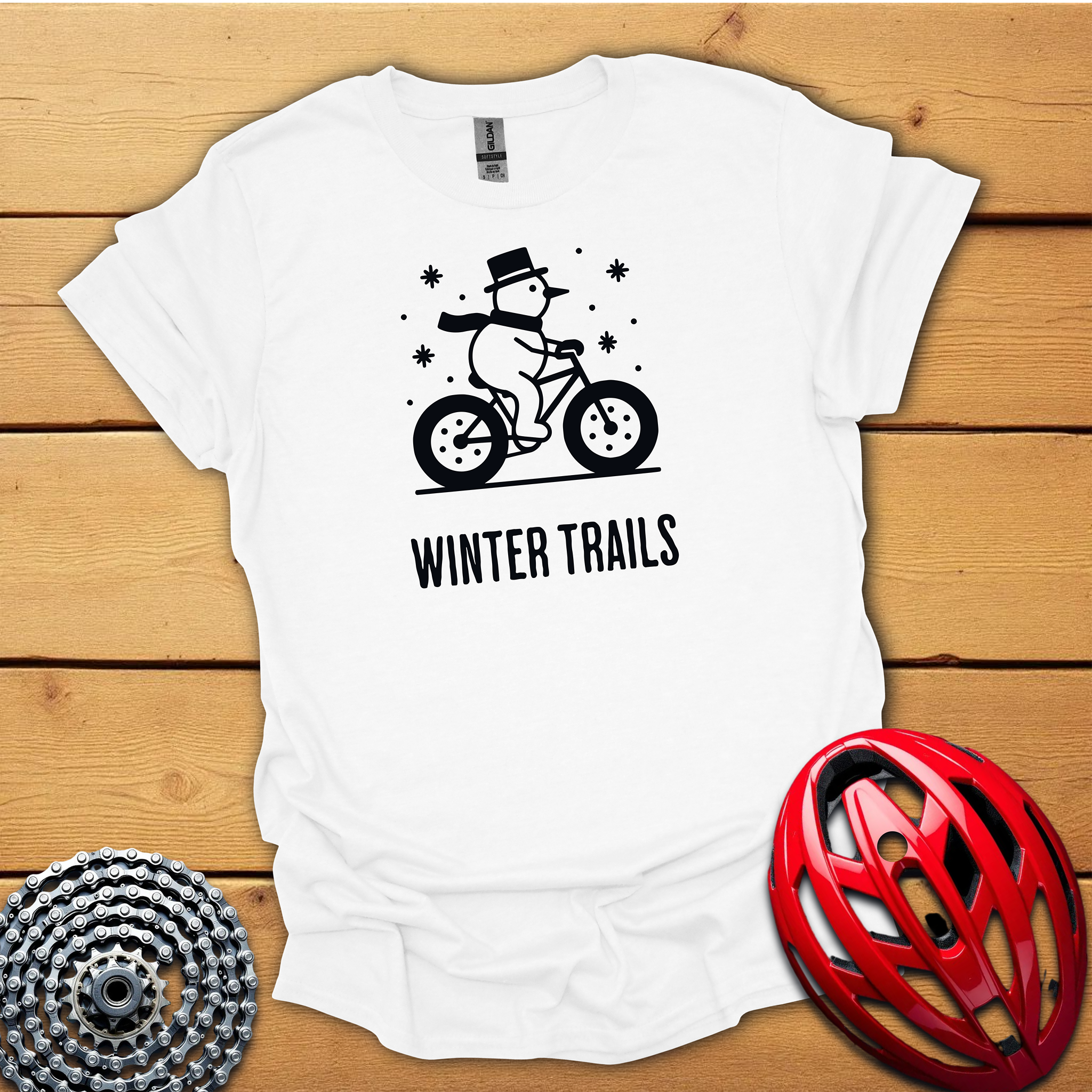 Winter Trails 1 cycling T-Shirt